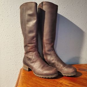 Knee High Clark's Leather Boots